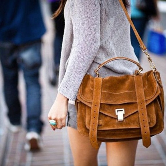 Proenza Schouler Taupe Leather Medium PS1 bag - Picture 4 of 6